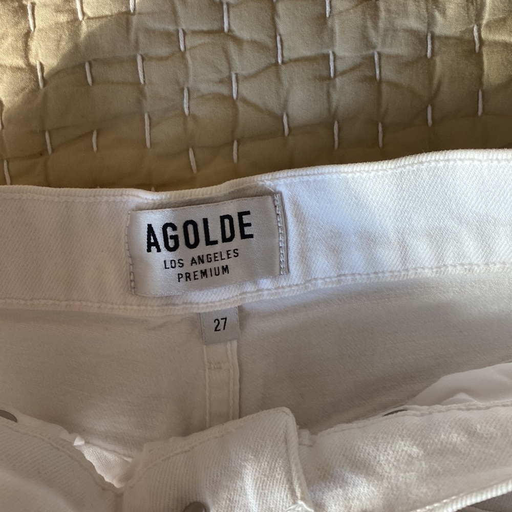 white agolde jeans - Picture 2 of 3